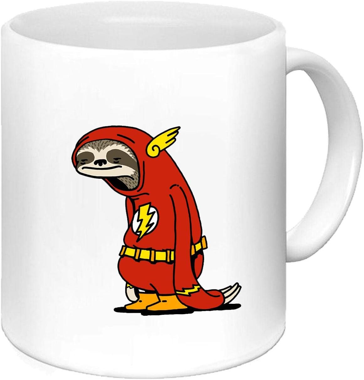 Mug-sloth fast hero funny nice gift for mom, dad, colleagues, friends in ceramic for breakfast, coffee or tea