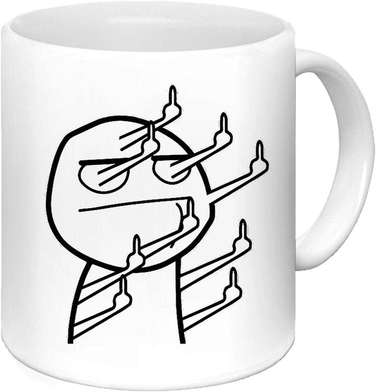 Mug-fuck you fuck you funny nice gift mom dad colleagues friends ceramic for breakfast coffee or tea
